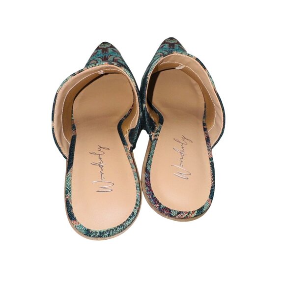 Wonderly Southwest Lasso Cowgirl Mules Aztec Boho Santa Fe Western Boot - Picture 5 of 11